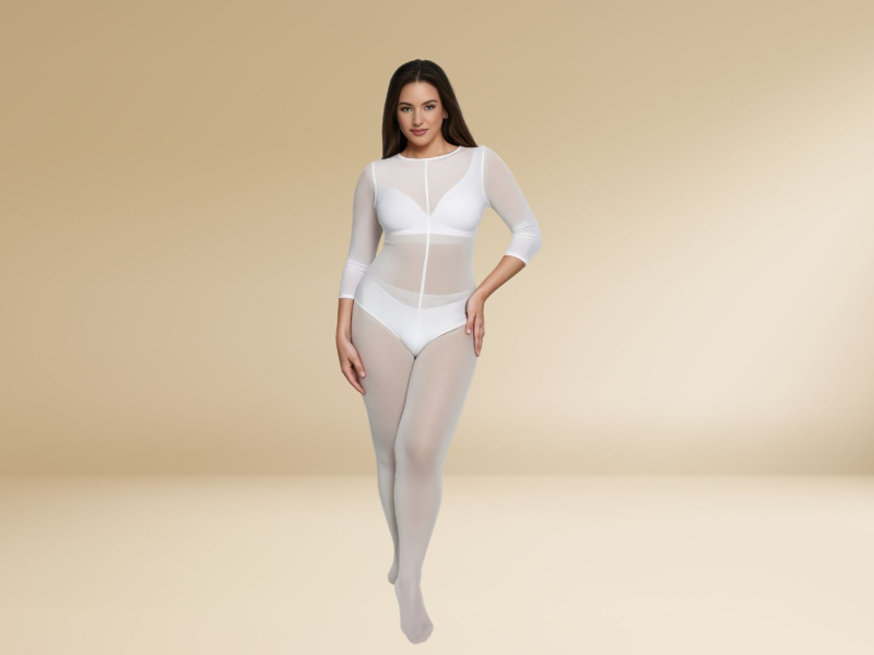 زي للعلاج من نوع endermologie* / التدليك بالتفريغ للنساء (مع تغطية للقدمين)