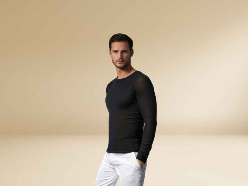 T-shirt لعلاجات من نوع الأنديرمولوجي* / التدليك بالتفريغ للرجال