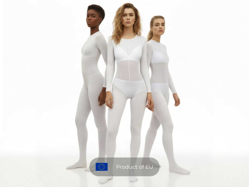 Anzug für Endermologie*- / Vakuummassage-Behandlungen für Frauen <b>(mit Füßen)</b>